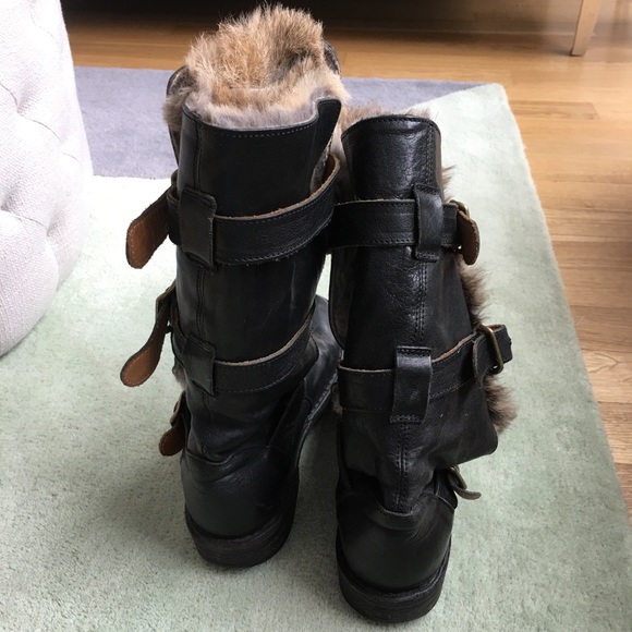 [Fiorentini + Baker] Fur Lined Mid Calf Boots - Picture 4 of 7